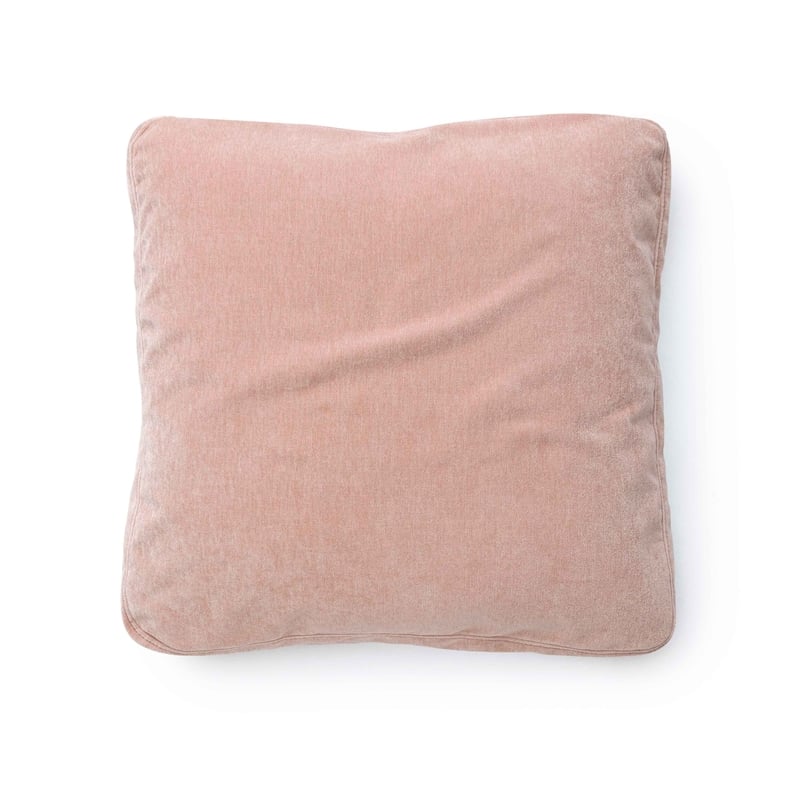 Pemberly Row Rose Upcycled Chenille 24 x 24 inch Square Floppy Pillow