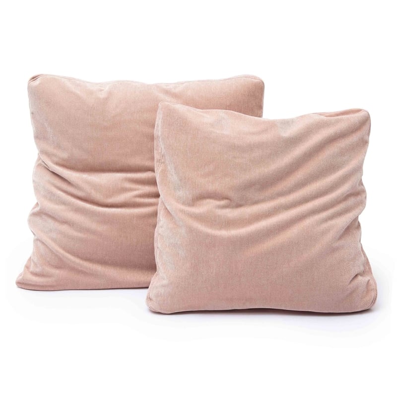 Pemberly Row Rose Upcycled Chenille 24 x 24 inch Square Floppy Pillow