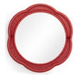 Pemberly Row Contemporary Red Wall Mirror - 26.6