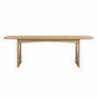 Pemberly Row Handmade Modern Transitional Natural Ash Dining Table