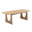Pemberly Row Handmade Modern Transitional Natural Ash Dining Table