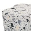 Pemberly Row Slab Black & White Riverbed Terrazzo Side Table