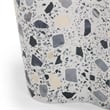 Pemberly Row Slab Black & White Riverbed Terrazzo Side Table