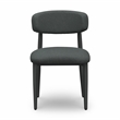 Pemberly Row Contemporary Black Textured Outdoor Dining Side Chair