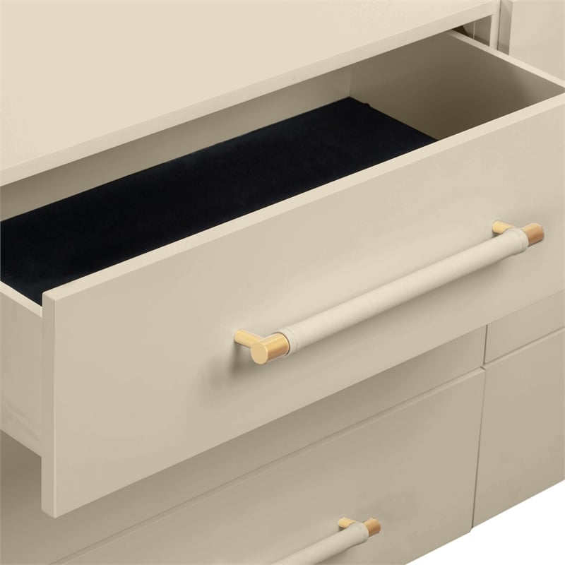 Pemberly Row Handmade Modern / Contemporary Taupe 6-Drawer Dresser