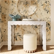 Pemberly Row Contemporary Natural Capiz Shell Console - 42.9