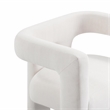 Pemberly Row Handmade Contemporary Bone White Upcycled Fabric Chair