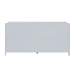 Pemberly Row Contemporary Pastel Blue Rattan 6 Drawer Wooden Dresser