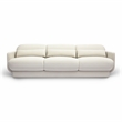 Pemberly Row Handmade Modern / Contemporary Cream Velvet Sofa