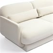 Pemberly Row Handmade Modern / Contemporary Cream Velvet Sofa