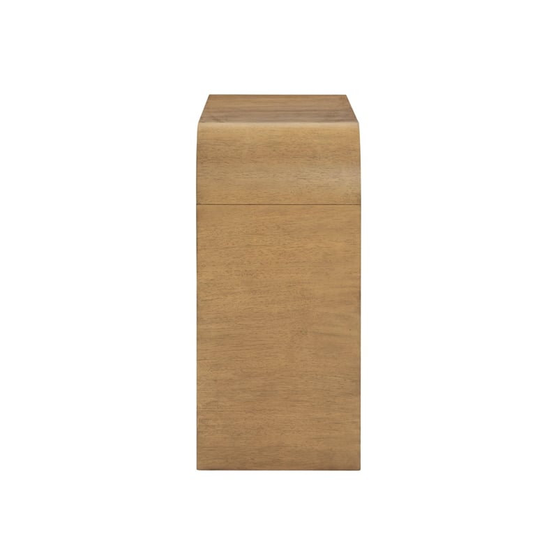 Pemberly Row Contemporary Hump Natural Console Table - 54