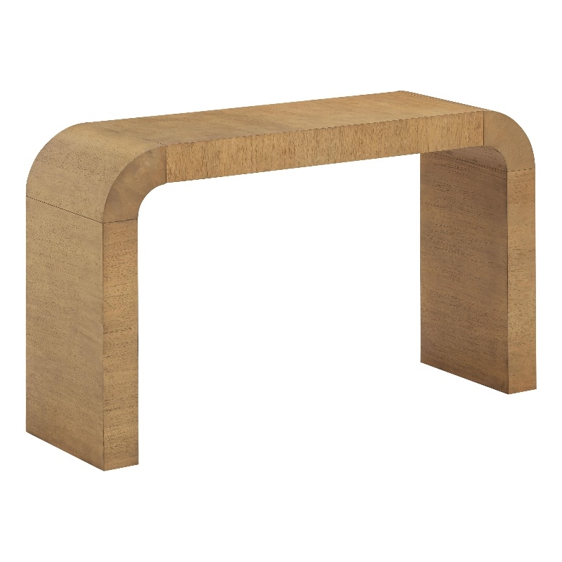 Pemberly Row Contemporary Hump Natural Console Table - 54