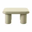 Pemberly Row Modern / Contemporary High-gloss Cream Coffee Table