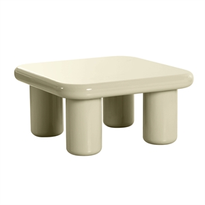 Pemberly Row Modern / Contemporary High-gloss Cream Coffee Table