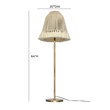Pemberly Row Handmade Transitional White Finish Tall Floor Lamp