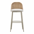 Pemberly Row Handmade Modern / Contemporary Cream Outdoor Barstool