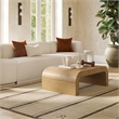 Pemberly Row Contemporary Hump Natural Coffee Table - 46