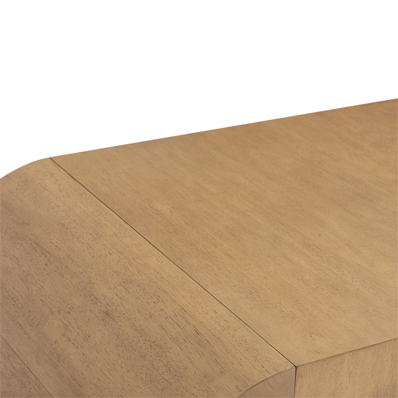 Pemberly Row Contemporary Hump Natural Coffee Table - 46