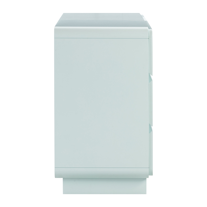 Pemberly Row Handmade Transitional Blue 6-Drawer Wooden Dresser