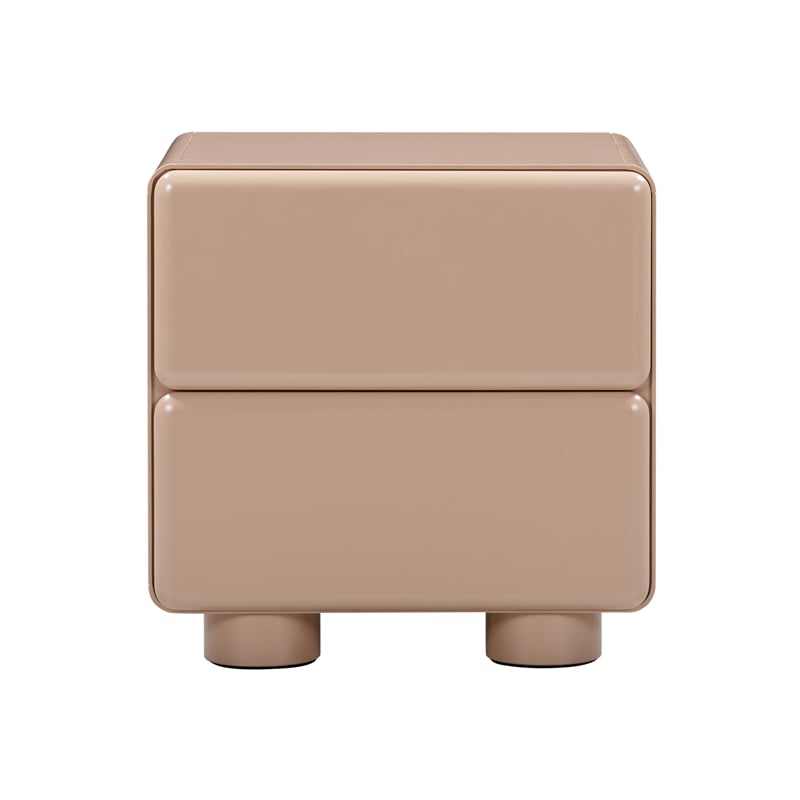 Pemberly Row Handmade Modern / Contemporary Taupe Nightstand