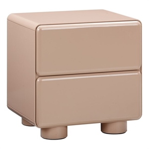 Pemberly Row Handmade Modern / Contemporary Taupe Nightstand