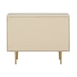 Pemberly Row Contemporary Taupe 3-Drawer Nightstand - 28