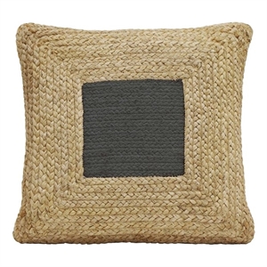 Pemberly Row Handmade Transitional Black Square Accent Pillow
