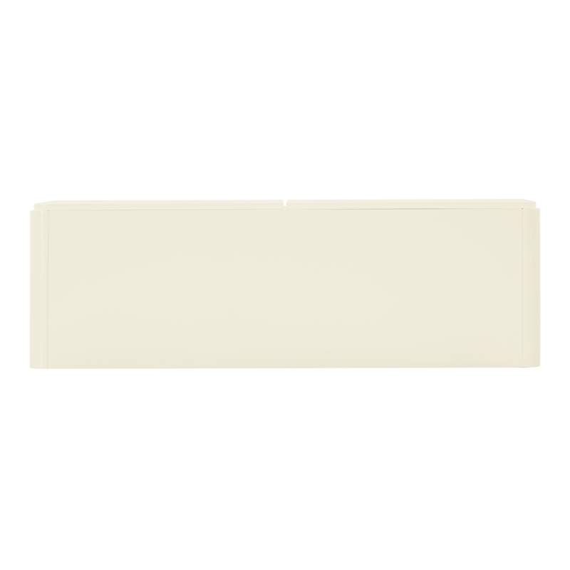 Pemberly Row Handmade Transitional Cream 6-Drawer Wooden Dresser