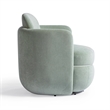 Pemberly Row Mint Green Velvet Swivel Chair - 30.8