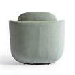 Pemberly Row Mint Green Velvet Swivel Chair - 30.8