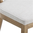 Pemberly Row Fabric Dining Chair in Natural - 30.5