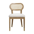Pemberly Row Fabric Dining Chair in Natural - 30.5