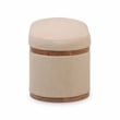 Pemberly Row Modern / Contemporary Ivory Boucle Oval Storage Ottoman