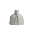 Pemberly Row Handmade Contemporary White Finish Ceramic Vase