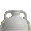 Pemberly Row Handmade Contemporary White Finish Ceramic Vase