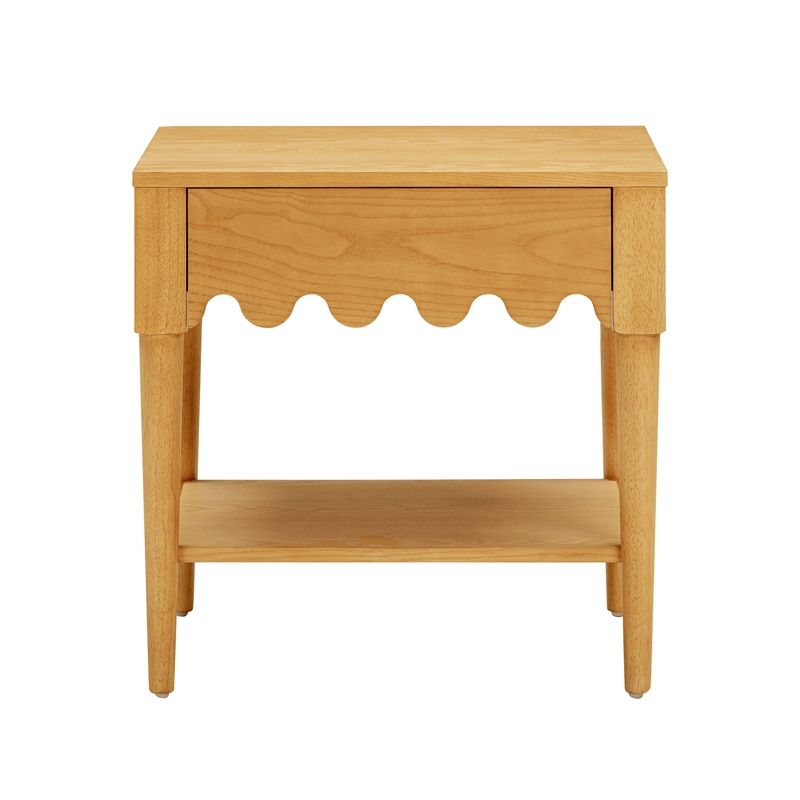 Pemberly Row Handmade Modern / Contemporary Natural Ash Nightstand