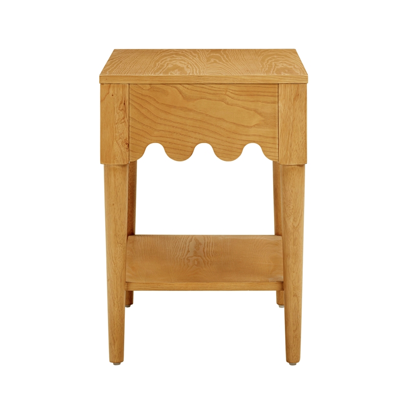 Pemberly Row Handmade Modern / Contemporary Natural Ash Nightstand