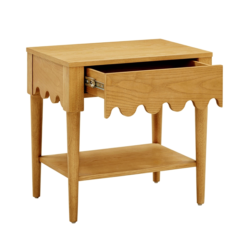 Pemberly Row Handmade Modern / Contemporary Natural Ash Nightstand