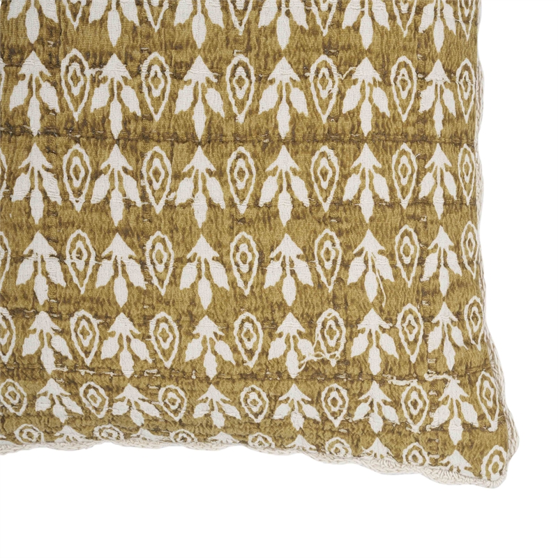 Pemberly Row Transitional Harvest Printed Cotton 20 Inch Accent Cushion