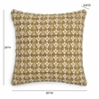 Pemberly Row Transitional Harvest Printed Cotton 20 Inch Accent Cushion