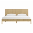 Pemberly Row Contemporary Natural Wood King Bed - 64.5