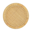 Pemberly Row Contemporary Natural Rattan Side Table - 17.7