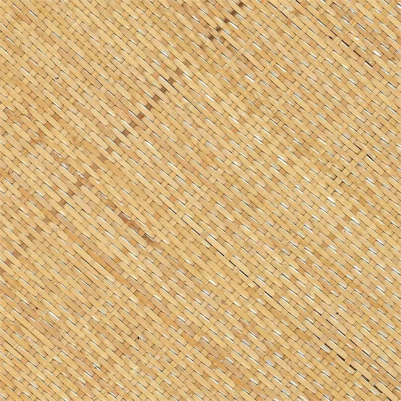 Pemberly Row Contemporary Natural Rattan Side Table - 17.7