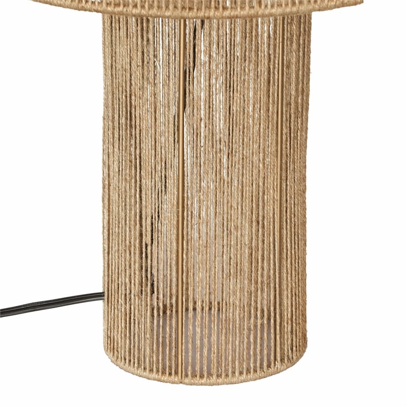 Pemberly Row Handmade Modern Transitional Natural Table Lamp