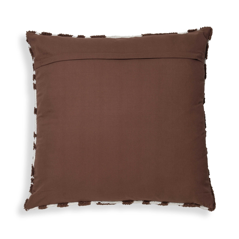 Pemberly Row Contemporary Chocolate Brown Tufted 26