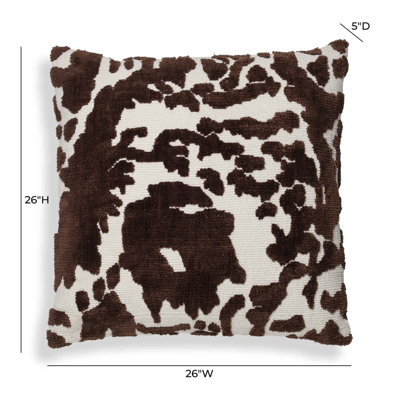 Pemberly Row Contemporary Chocolate Brown Tufted 26