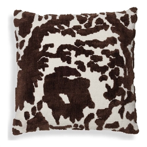 Pemberly Row Contemporary Chocolate Brown Tufted 26&quot Square Pillow