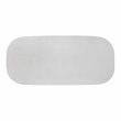 Pemberly Row Light Grey Faux Plaster Indoor/Outdoor Concrete Oval Dining Table