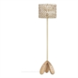 Pemberly Row Handmade Transitional Natural Wooden Floor Lamp