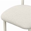 Pemberly Row Contemporary Cream Textured Outdoor Dining Side Chair